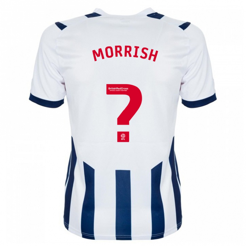 Vaikiškas Rhys Morrish #0 Baltas Namų Marškinėliai 2023/24 T-Shirt