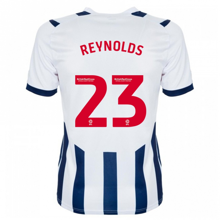 Vaikiškas Taylor Reynolds #23 Baltas Namų Marškinėliai 2023/24 T-Shirt