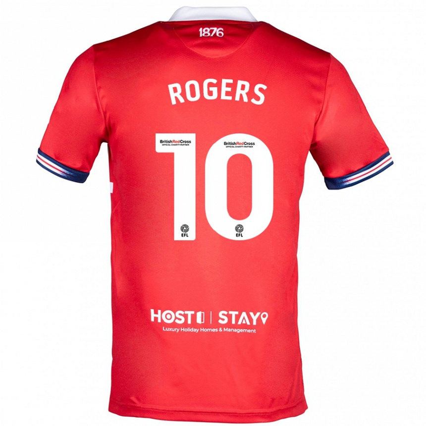 Vaikiškas Morgan Rogers #10 Raudona Namų Marškinėliai 2023/24 T-Shirt