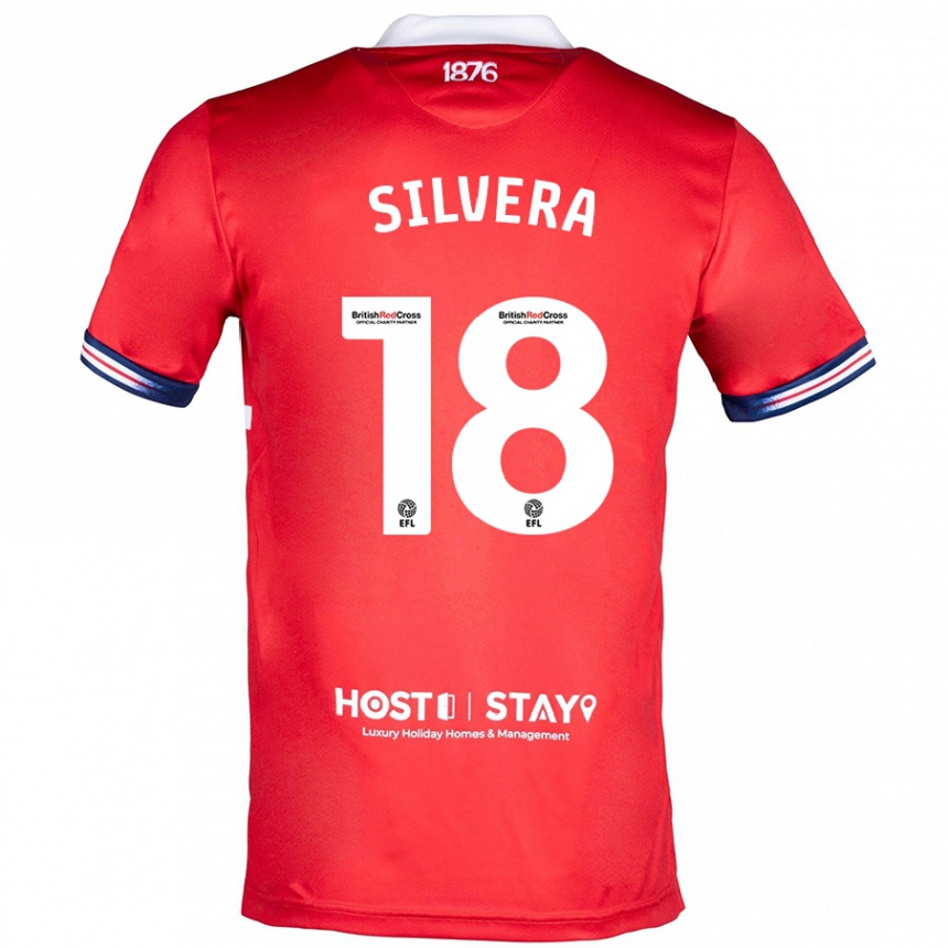 Vaikiškas Sam Silvera #18 Raudona Namų Marškinėliai 2023/24 T-Shirt