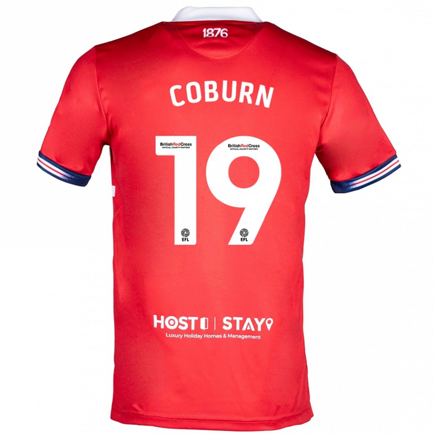 Vaikiškas Josh Coburn #19 Raudona Namų Marškinėliai 2023/24 T-Shirt