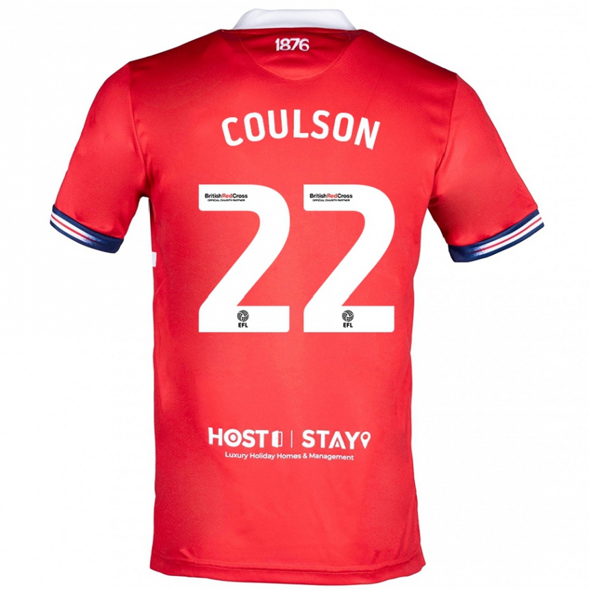 Vaikiškas Hayden Coulson #22 Raudona Namų Marškinėliai 2023/24 T-Shirt