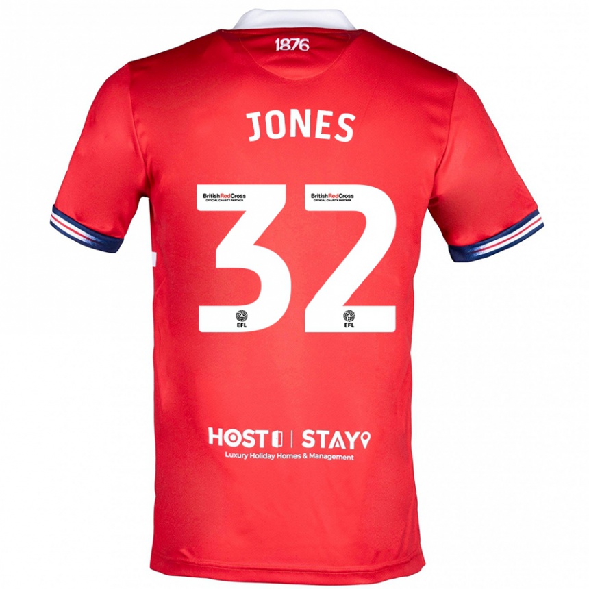 Vaikiškas Jamie Jones #32 Raudona Namų Marškinėliai 2023/24 T-Shirt