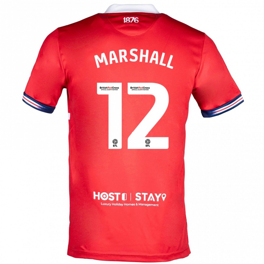 Vaikiškas Eve Marshall #12 Raudona Namų Marškinėliai 2023/24 T-Shirt