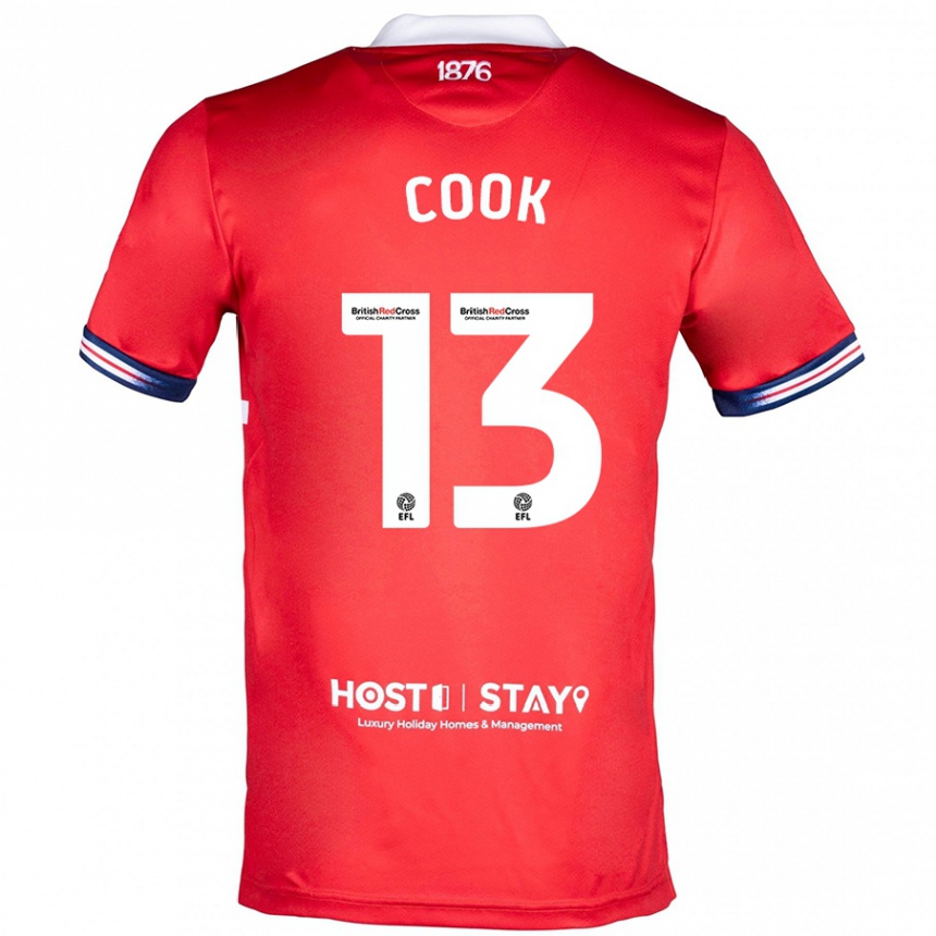 Vaikiškas Ruby Cook #13 Raudona Namų Marškinėliai 2023/24 T-Shirt