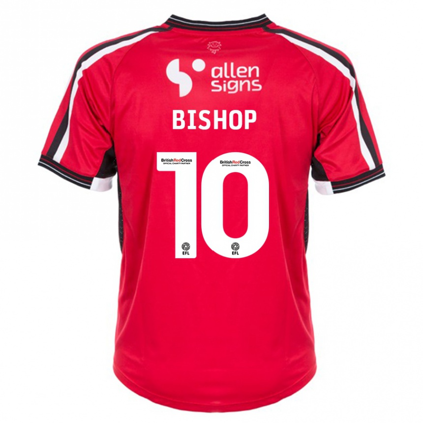 Vaikiškas Teddy Bishop #10 Raudona Namų Marškinėliai 2023/24 T-Shirt