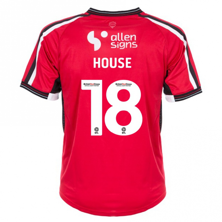 Vaikiškas Ben House #18 Raudona Namų Marškinėliai 2023/24 T-Shirt