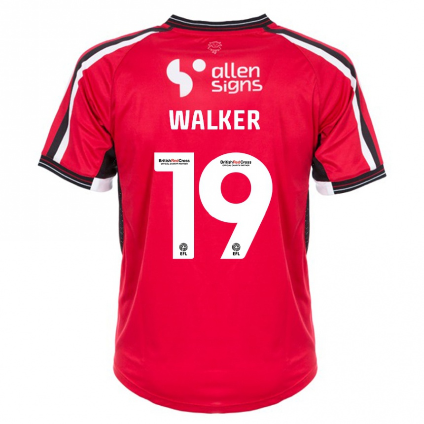Vaikiškas Tyler Walker #19 Raudona Namų Marškinėliai 2023/24 T-Shirt