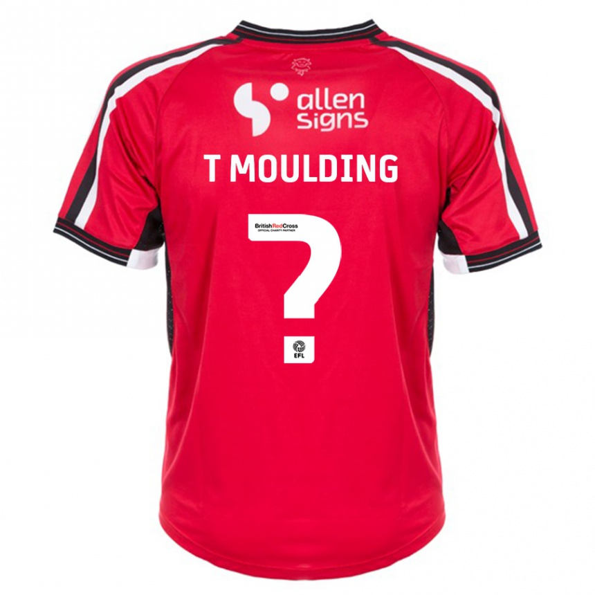 Vaikiškas Ella Thompson-Moulding #0 Raudona Namų Marškinėliai 2023/24 T-Shirt