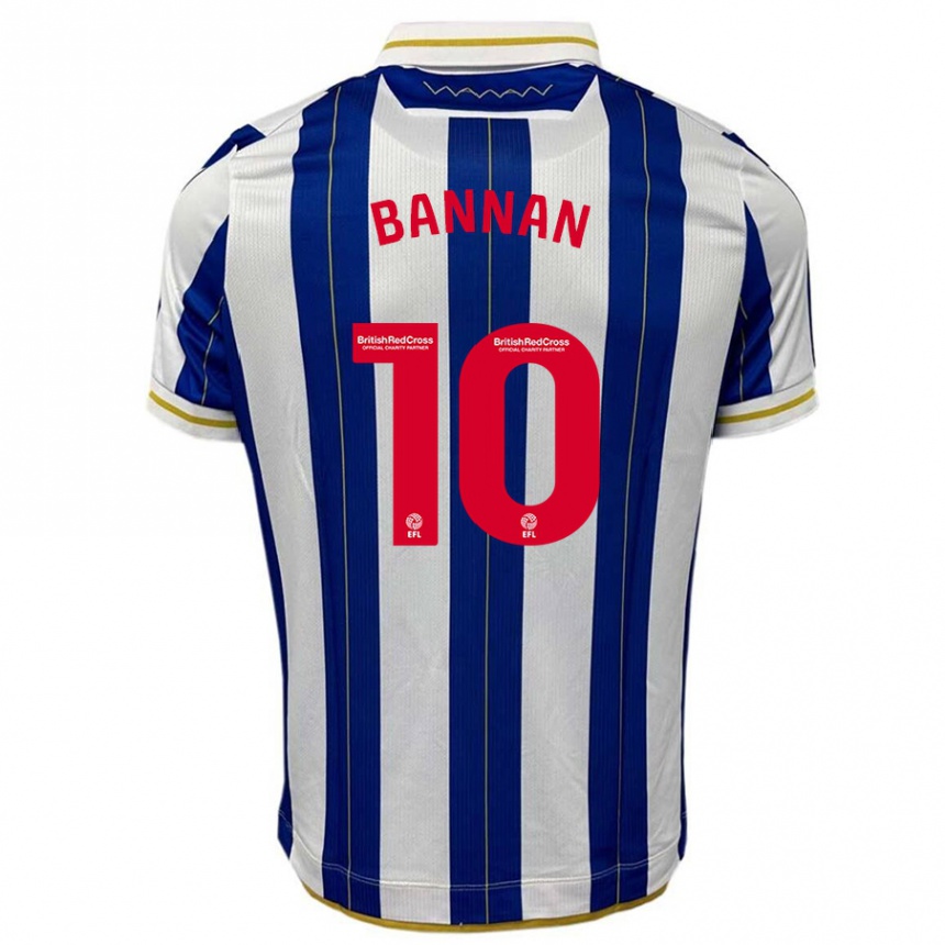 Vaikiškas Barry Bannan #10 Mėlyna Balta Namų Marškinėliai 2023/24 T-Shirt