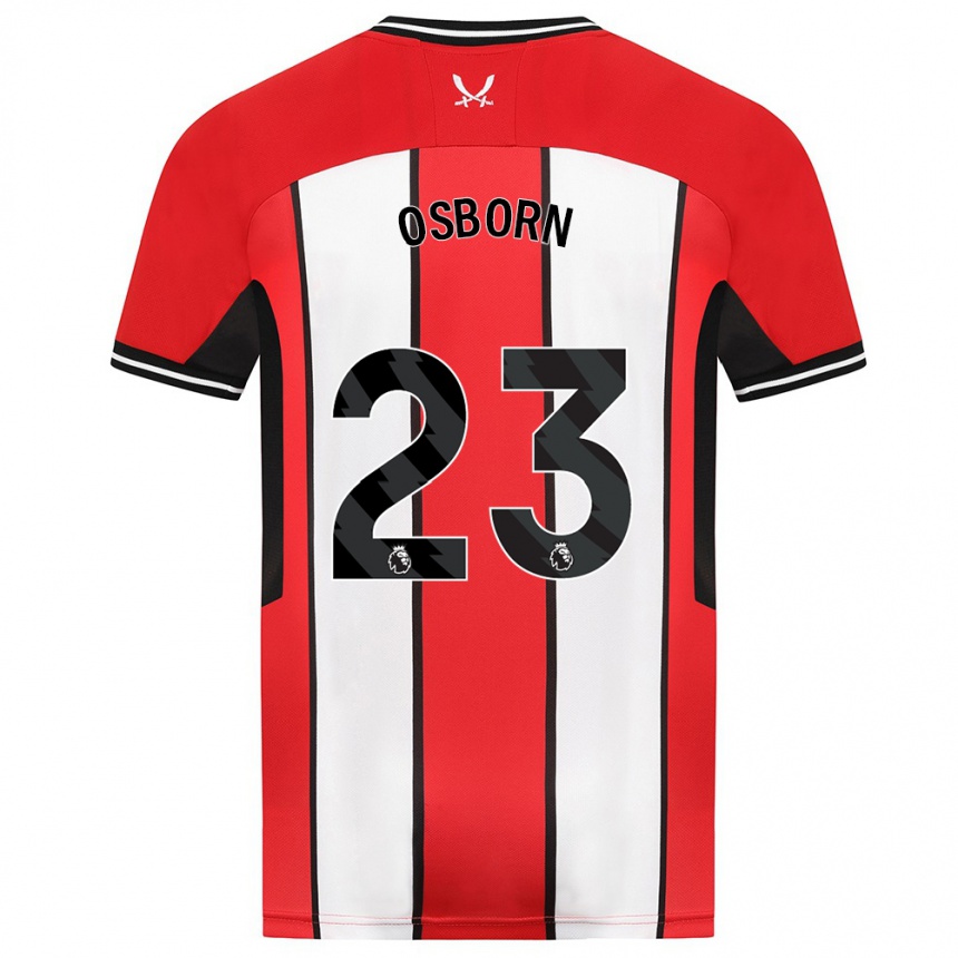 Vaikiškas Ben Osborn #23 Raudona Namų Marškinėliai 2023/24 T-Shirt