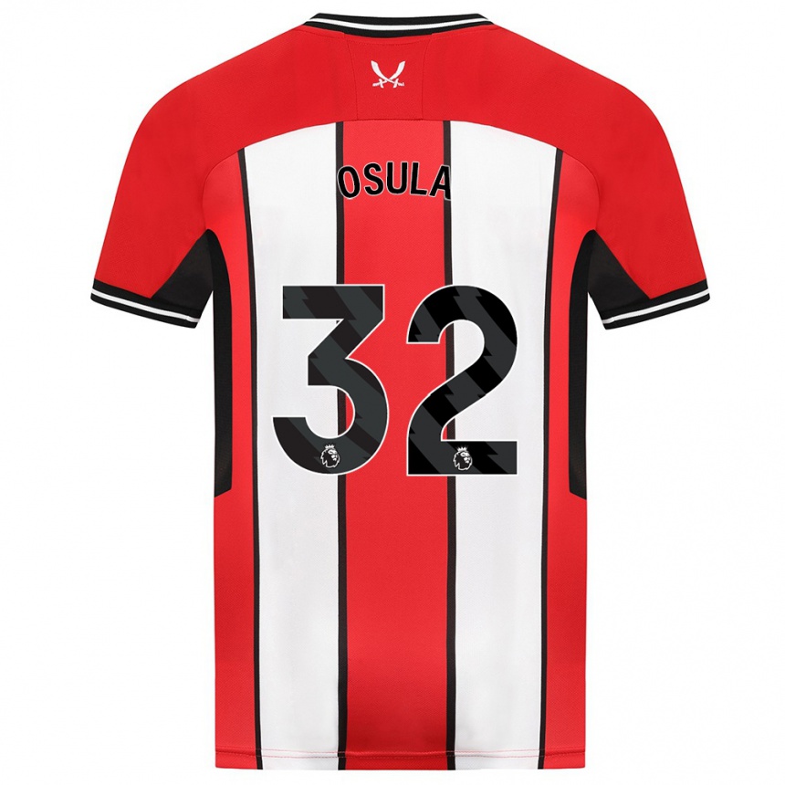 Vaikiškas William Osula #32 Raudona Namų Marškinėliai 2023/24 T-Shirt