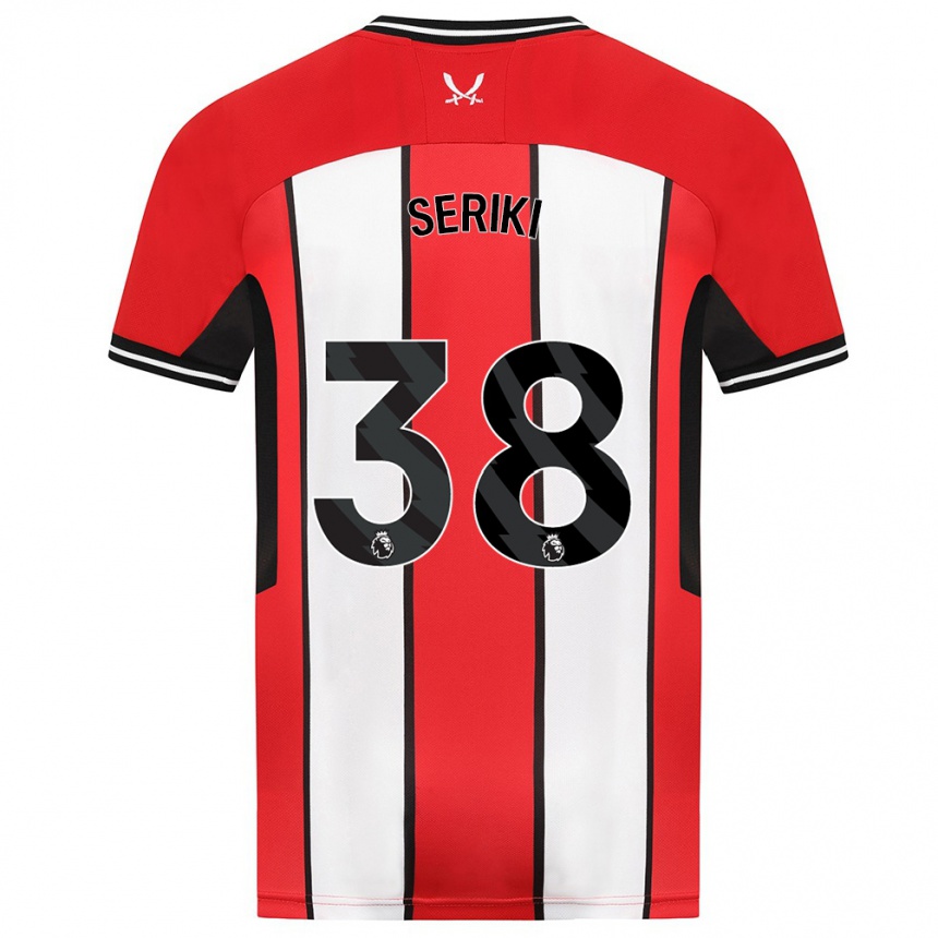 Vaikiškas Femi Seriki #38 Raudona Namų Marškinėliai 2023/24 T-Shirt