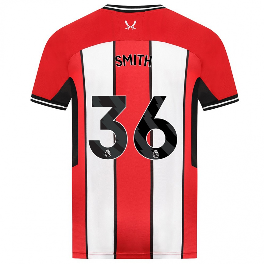 Vaikiškas Joshua Smith #36 Raudona Namų Marškinėliai 2023/24 T-Shirt