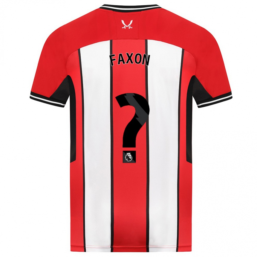 Vaikiškas Luke Faxon #0 Raudona Namų Marškinėliai 2023/24 T-Shirt