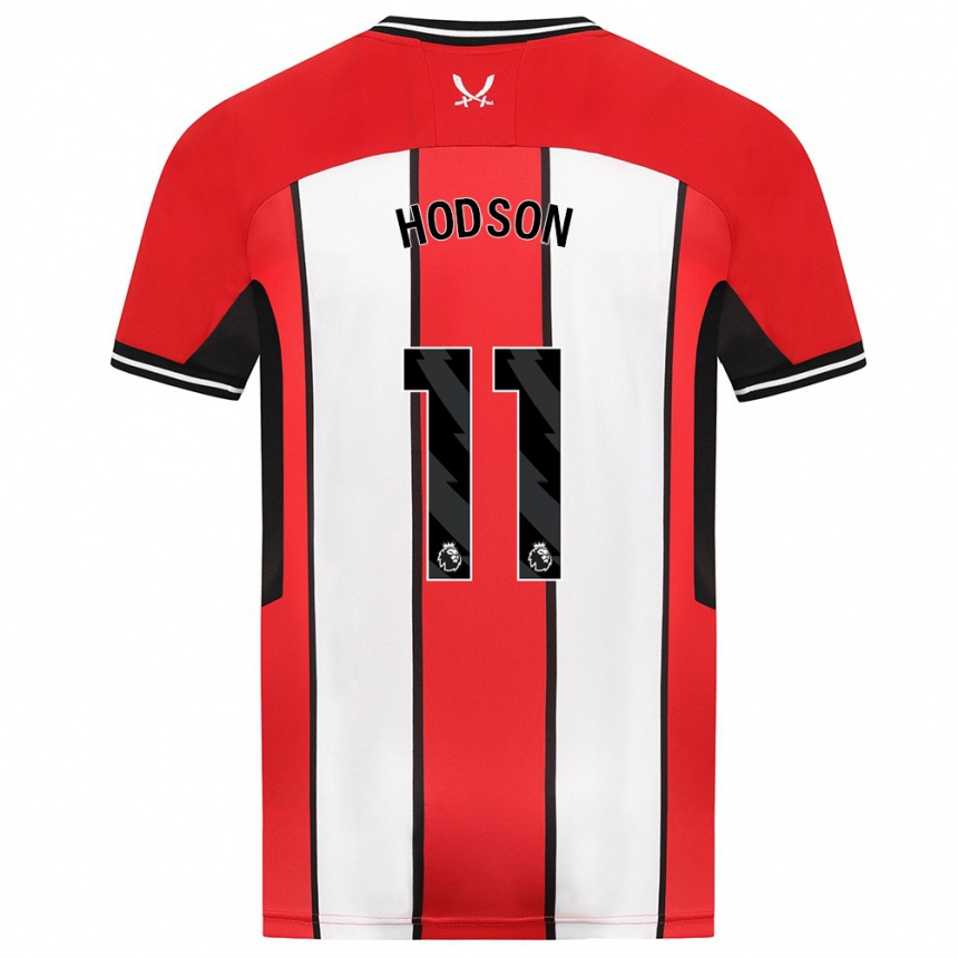 Vaikiškas Ashley Hodson #11 Raudona Namų Marškinėliai 2023/24 T-Shirt