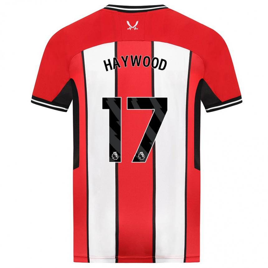 Vaikiškas Sophie Haywood #17 Raudona Namų Marškinėliai 2023/24 T-Shirt