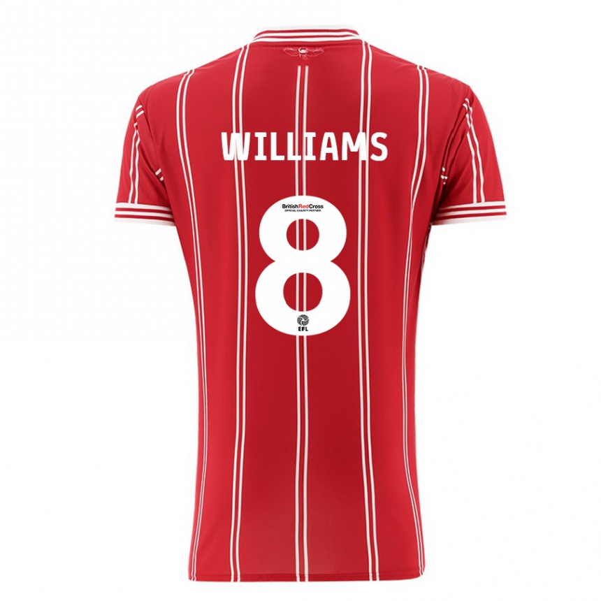 Vaikiškas Joe Williams #8 Raudona Namų Marškinėliai 2023/24 T-Shirt