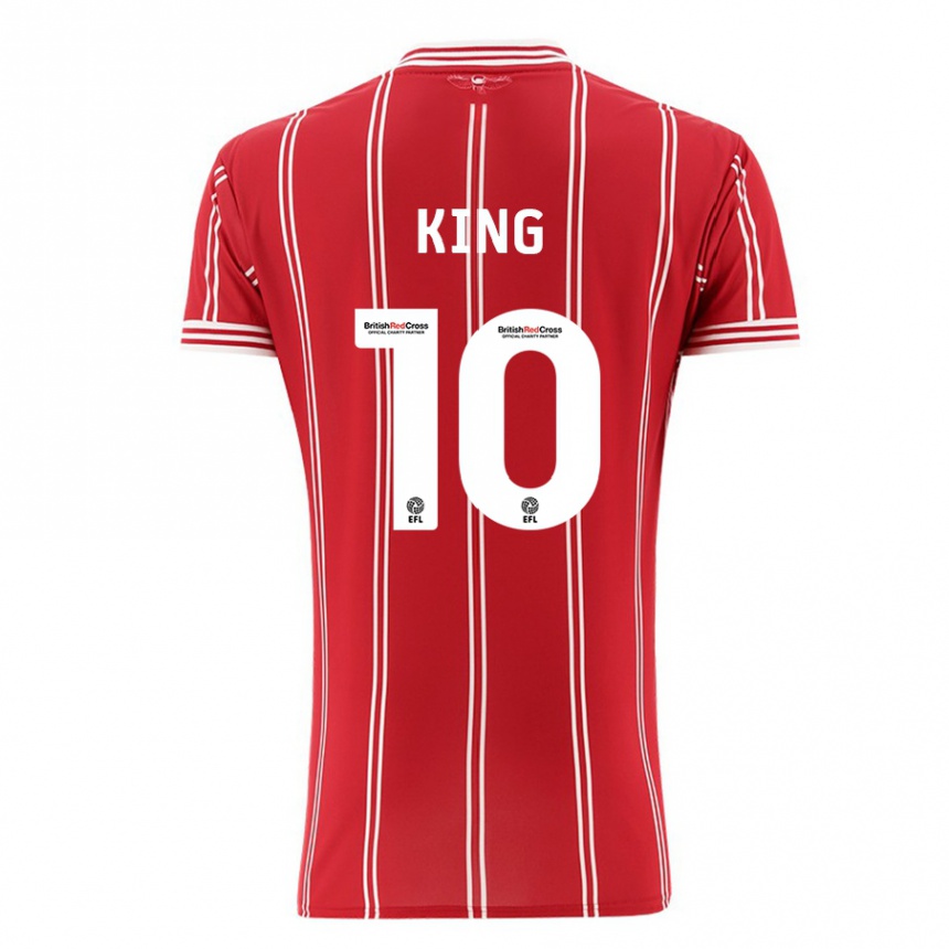 Vaikiškas Andy King #10 Raudona Namų Marškinėliai 2023/24 T-Shirt