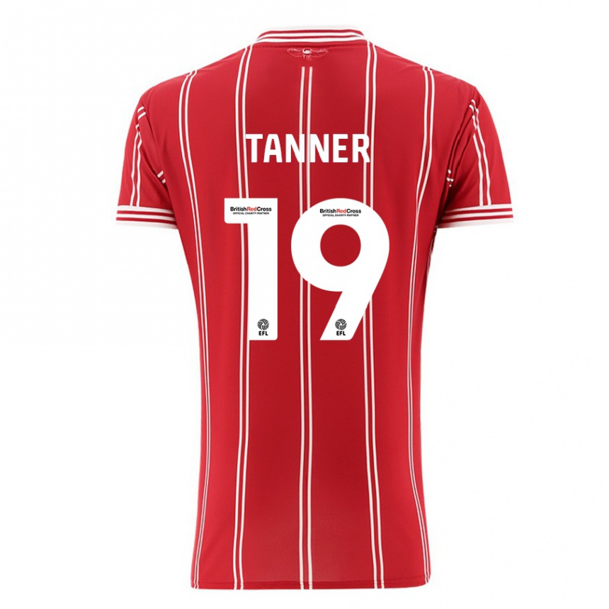 Vaikiškas George Tanner #19 Raudona Namų Marškinėliai 2023/24 T-Shirt