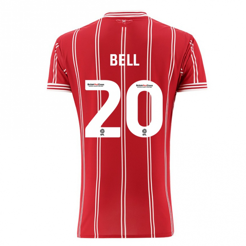 Vaikiškas Sam Bell #20 Raudona Namų Marškinėliai 2023/24 T-Shirt