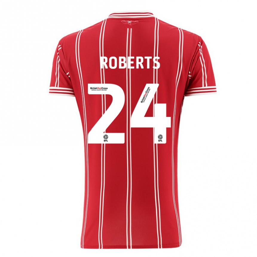 Vaikiškas Haydon Roberts #24 Raudona Namų Marškinėliai 2023/24 T-Shirt