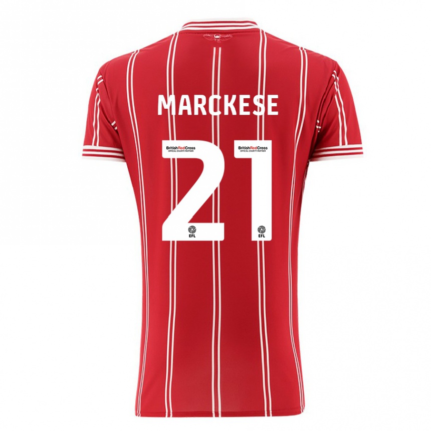 Vaikiškas Kaylan Marckese #21 Raudona Namų Marškinėliai 2023/24 T-Shirt