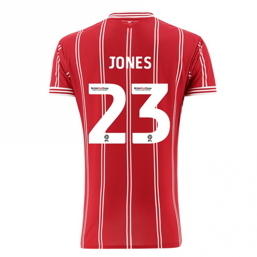 Vaikiškas Carrie Jones #23 Raudona Namų Marškinėliai 2023/24 T-Shirt