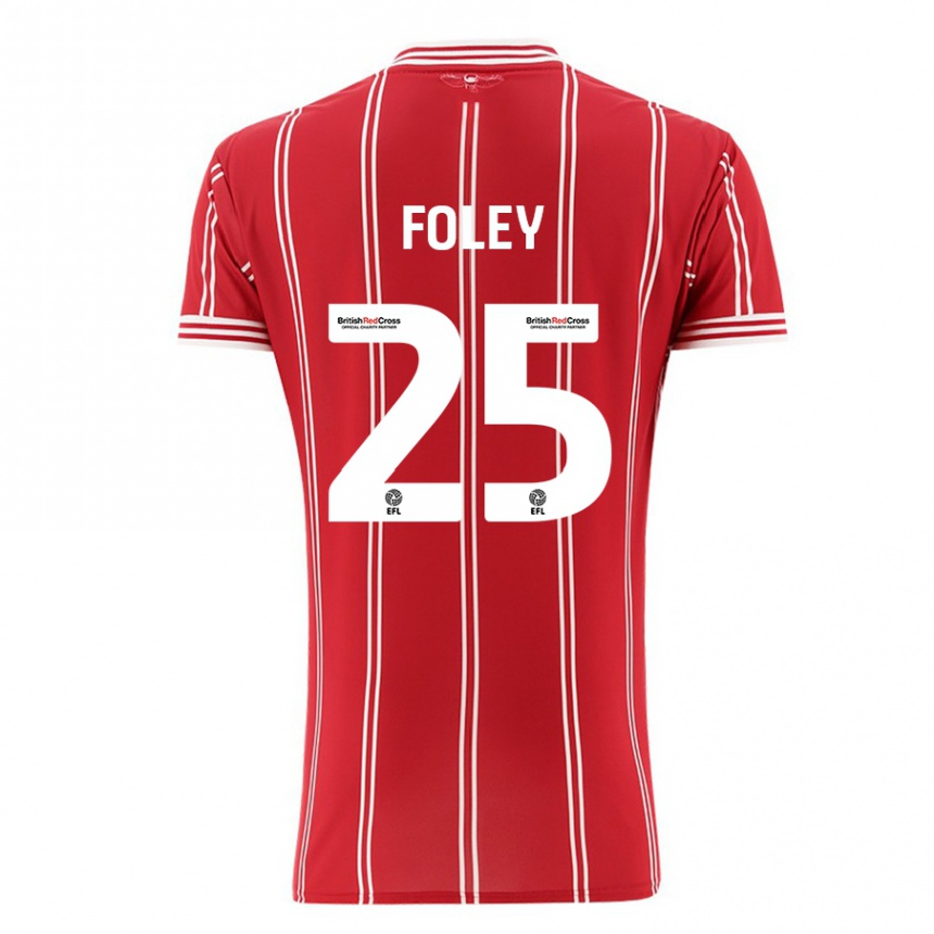 Vaikiškas Erin Foley #25 Raudona Namų Marškinėliai 2023/24 T-Shirt