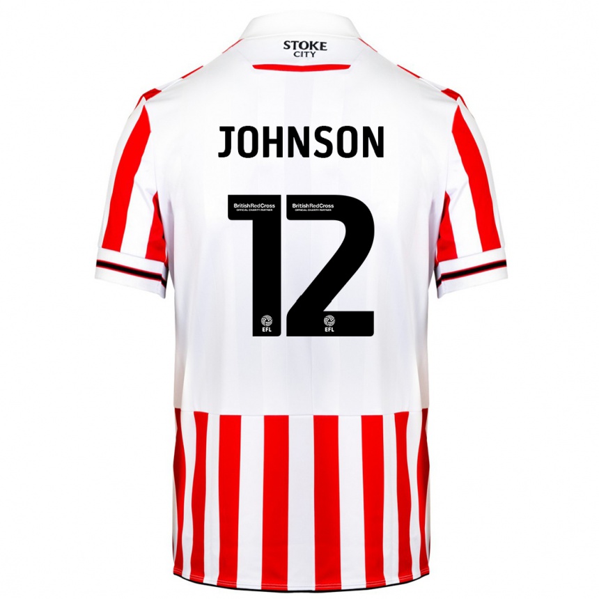 Vaikiškas Daniel Johnson #12 Raudona Balta Namų Marškinėliai 2023/24 T-Shirt