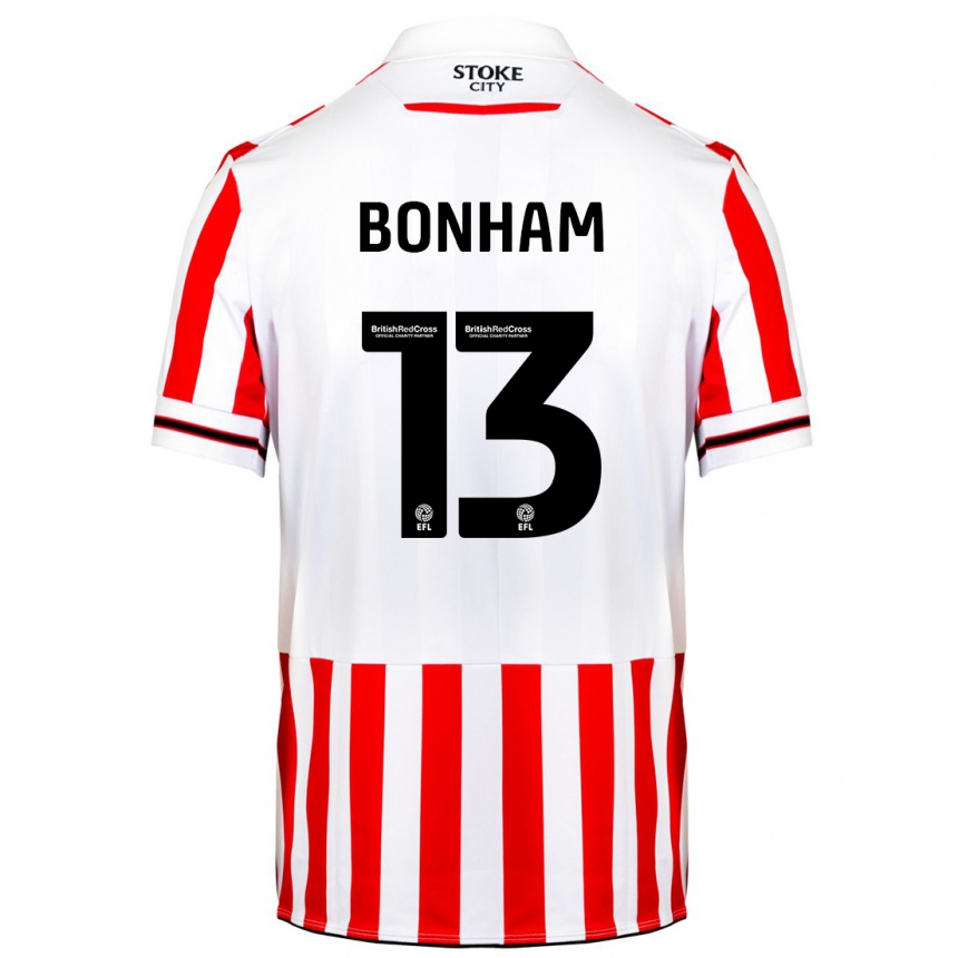 Vaikiškas Jack Bonham #13 Raudona Balta Namų Marškinėliai 2023/24 T-Shirt