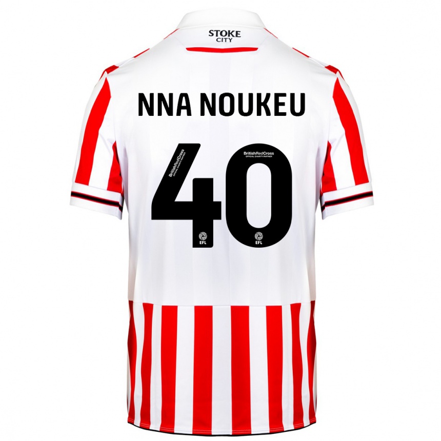 Vaikiškas Blondy Nna Noukeu #40 Raudona Balta Namų Marškinėliai 2023/24 T-Shirt