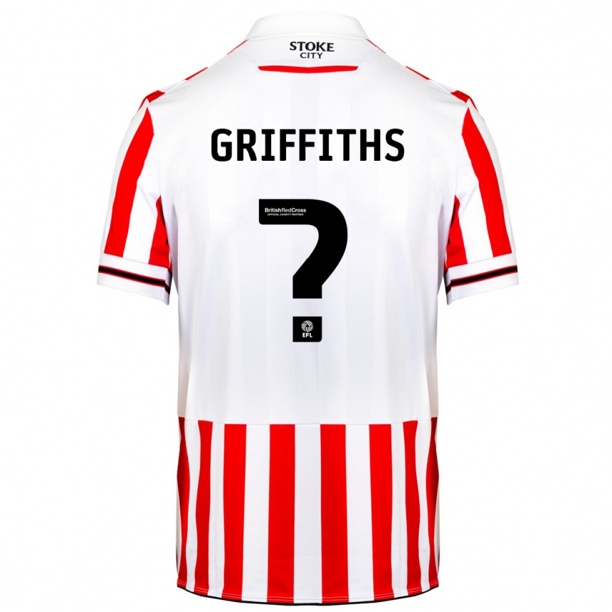 Vaikiškas Jack Griffiths #0 Raudona Balta Namų Marškinėliai 2023/24 T-Shirt