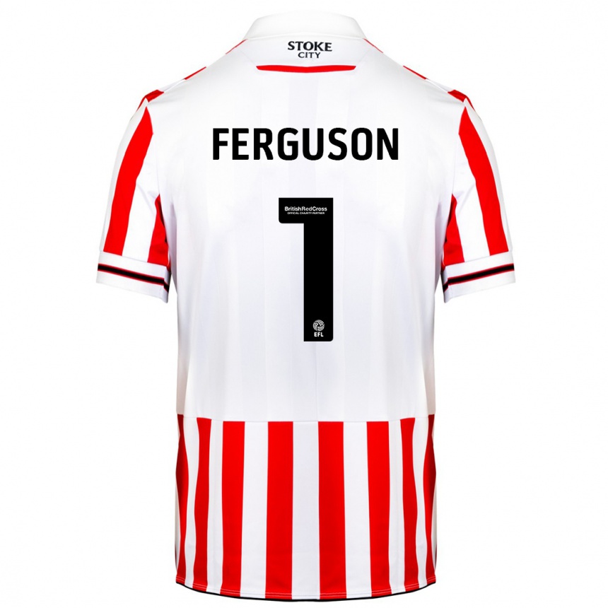 Vaikiškas Georgie Ferguson #1 Raudona Balta Namų Marškinėliai 2023/24 T-Shirt