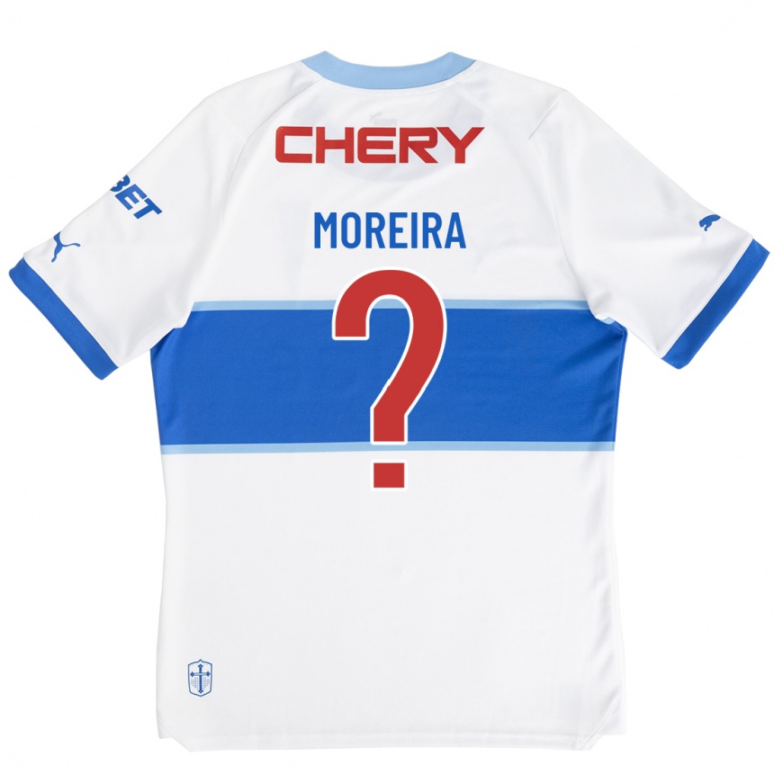Vaikiškas Vicente Moreira #0 Baltas Namų Marškinėliai 2023/24 T-Shirt