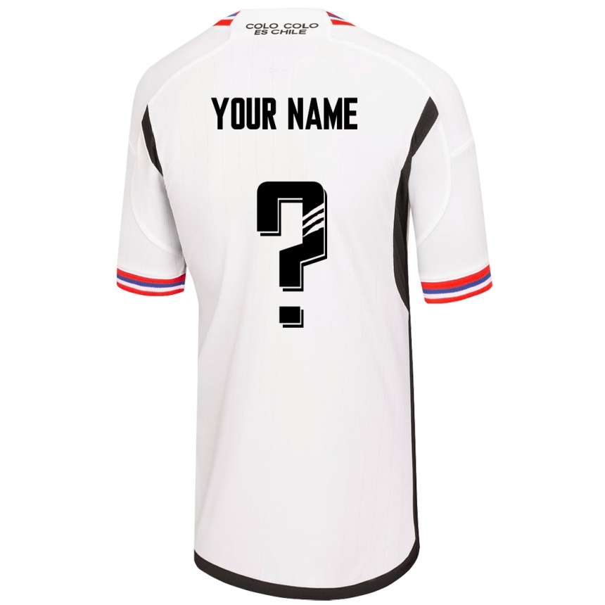 Vaikiškas Jūsų Vardas #0 Baltas Namų Marškinėliai 2023/24 T-Shirt