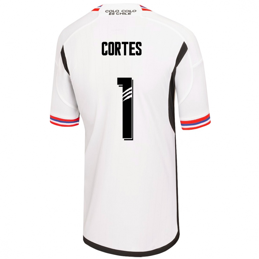 Vaikiškas Brayan Cortés #1 Baltas Namų Marškinėliai 2023/24 T-Shirt