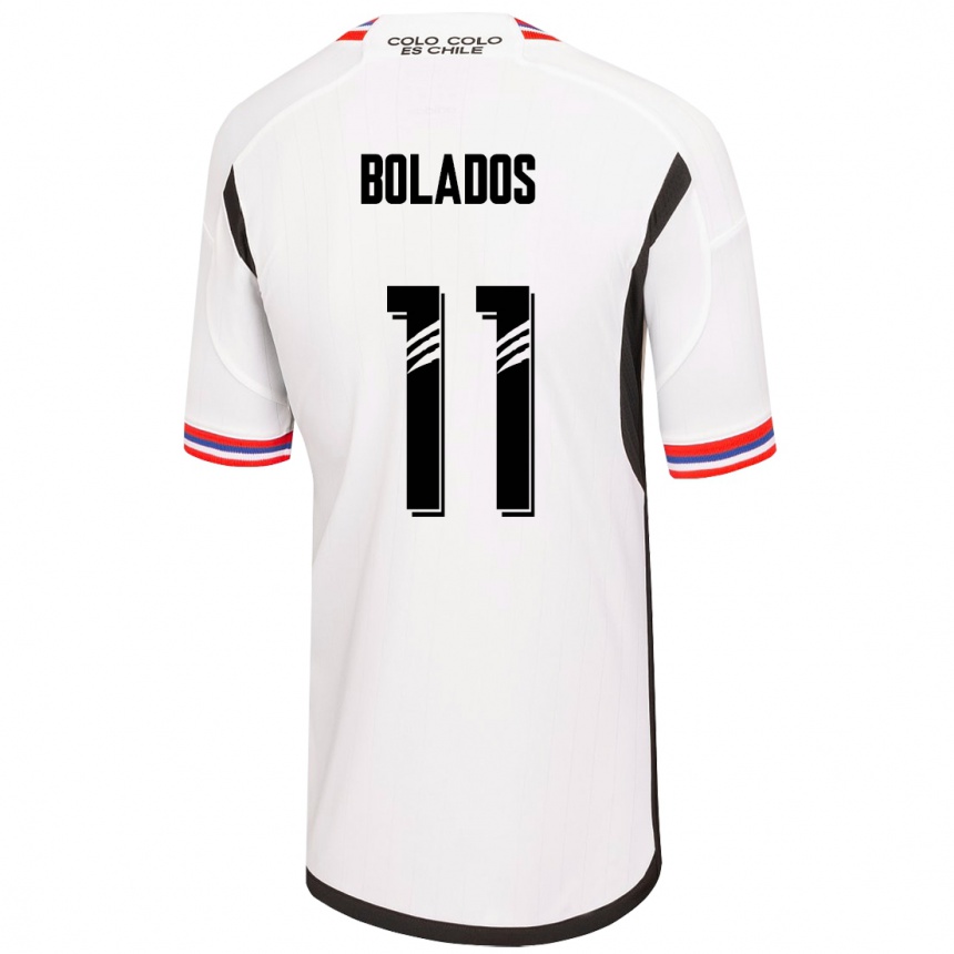 Vaikiškas Marcos Bolados #11 Baltas Namų Marškinėliai 2023/24 T-Shirt