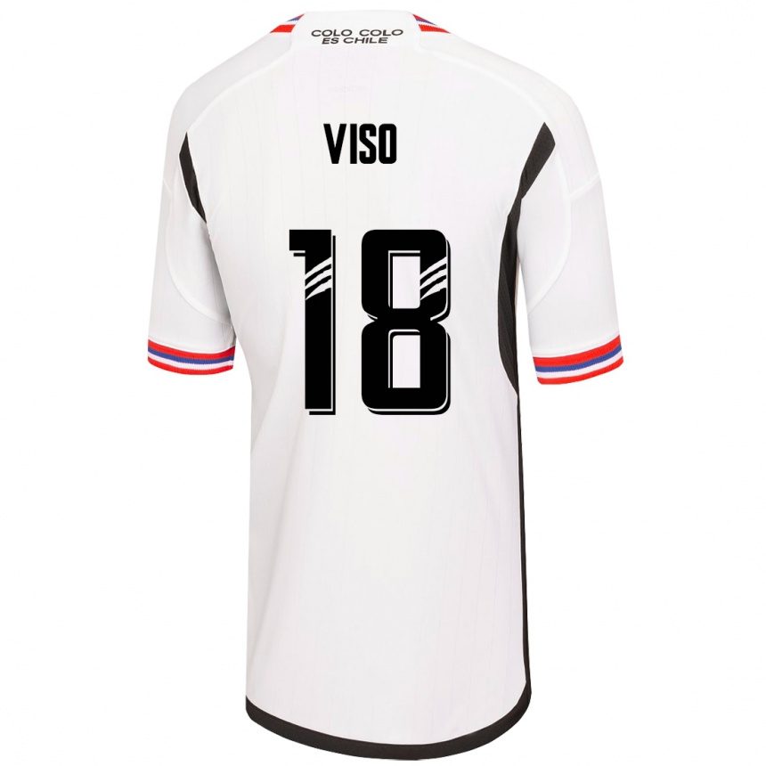 Vaikiškas Ysaura Viso #18 Baltas Namų Marškinėliai 2023/24 T-Shirt