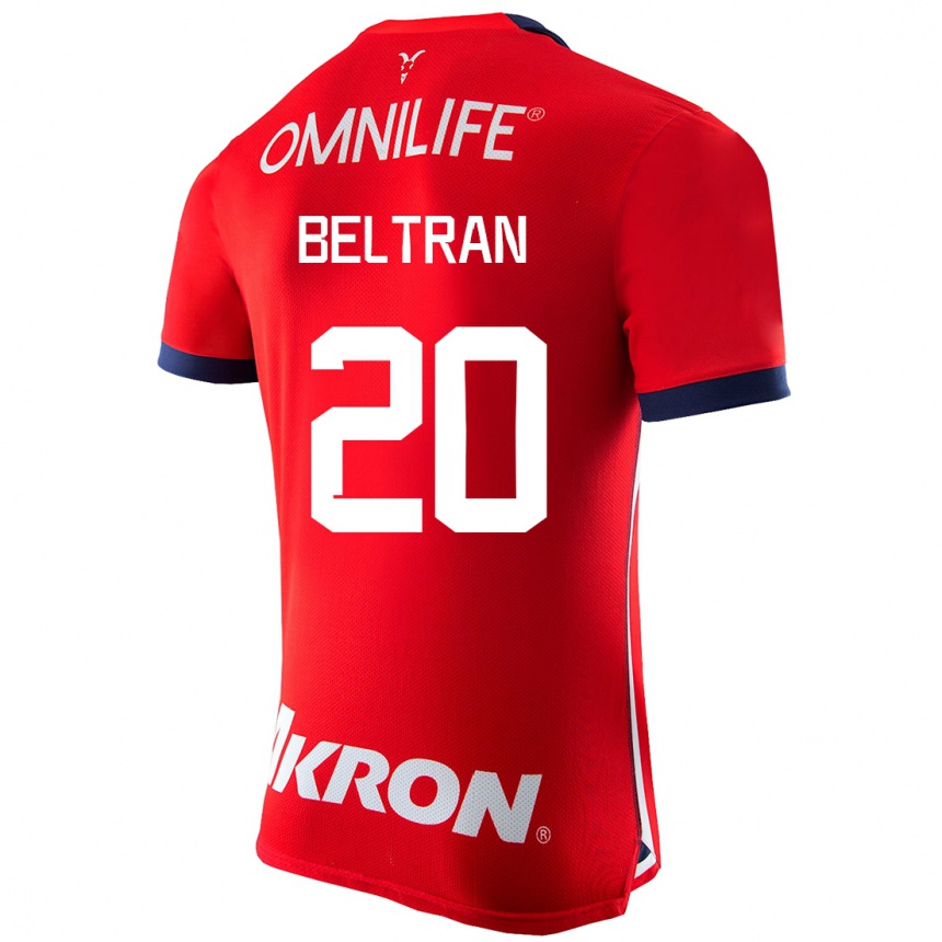Vaikiškas Fernando Beltrán #20 Raudona Namų Marškinėliai 2023/24 T-Shirt