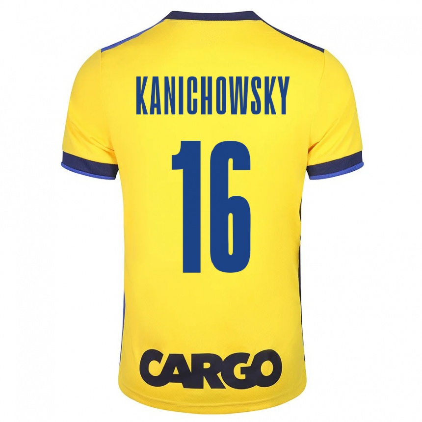 Vaikiškas Gabi Kanichowsky #16 Geltona Namų Marškinėliai 2023/24 T-Shirt