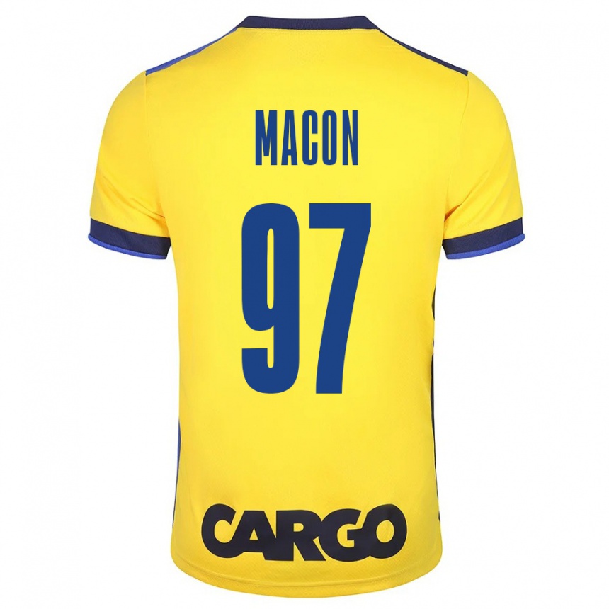 Vaikiškas Yvann Maçon #97 Geltona Namų Marškinėliai 2023/24 T-Shirt