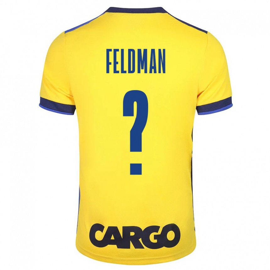 Vaikiškas Ron Feldman #0 Geltona Namų Marškinėliai 2023/24 T-Shirt