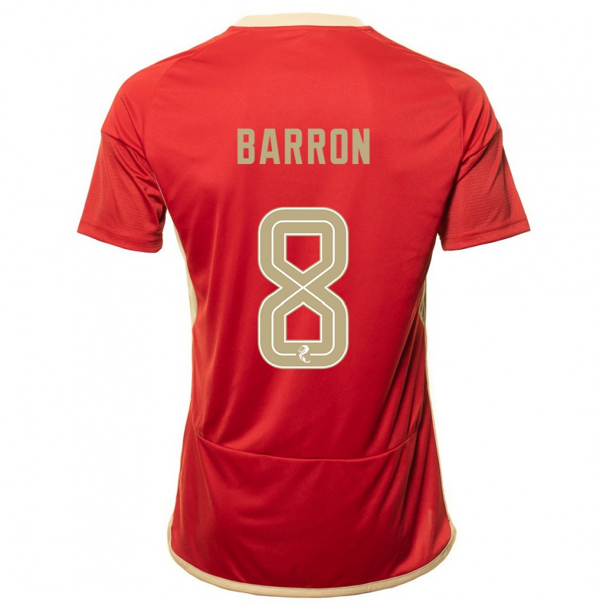 Vaikiškas Connor Barron #8 Raudona Namų Marškinėliai 2023/24 T-Shirt