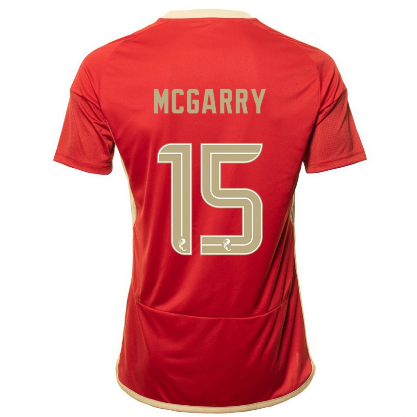 Vaikiškas James Mcgarry #15 Raudona Namų Marškinėliai 2023/24 T-Shirt
