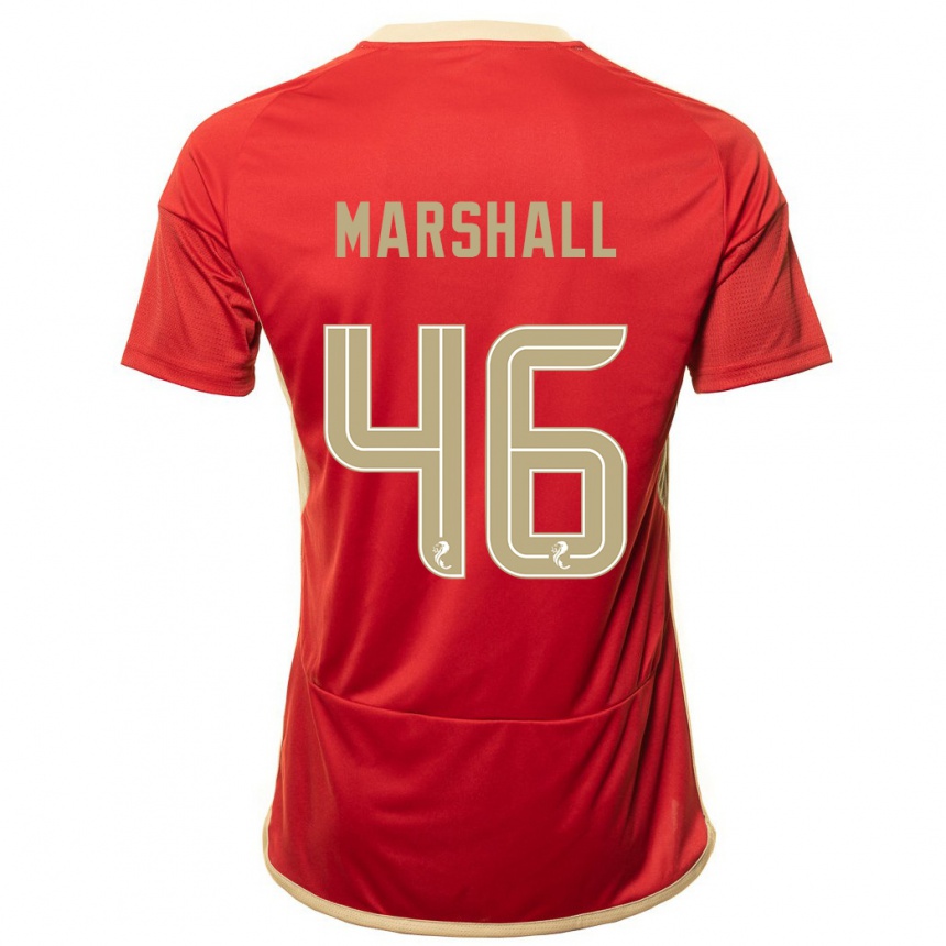 Vaikiškas Findlay Marshall #46 Raudona Namų Marškinėliai 2023/24 T-Shirt