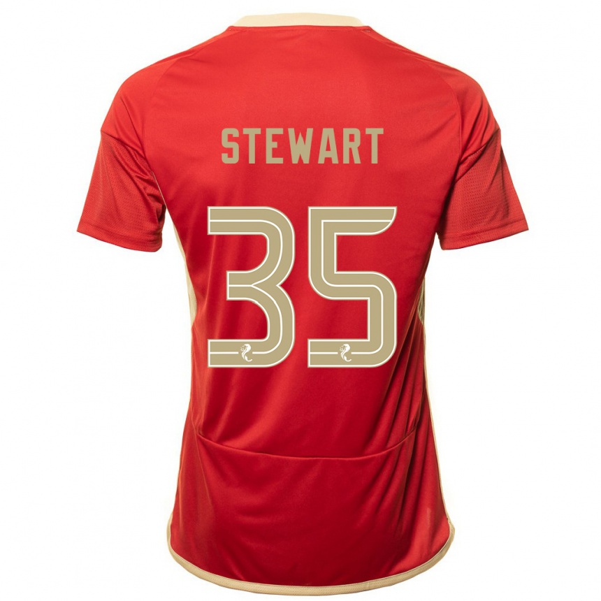 Vaikiškas Alfie Stewart #35 Raudona Namų Marškinėliai 2023/24 T-Shirt