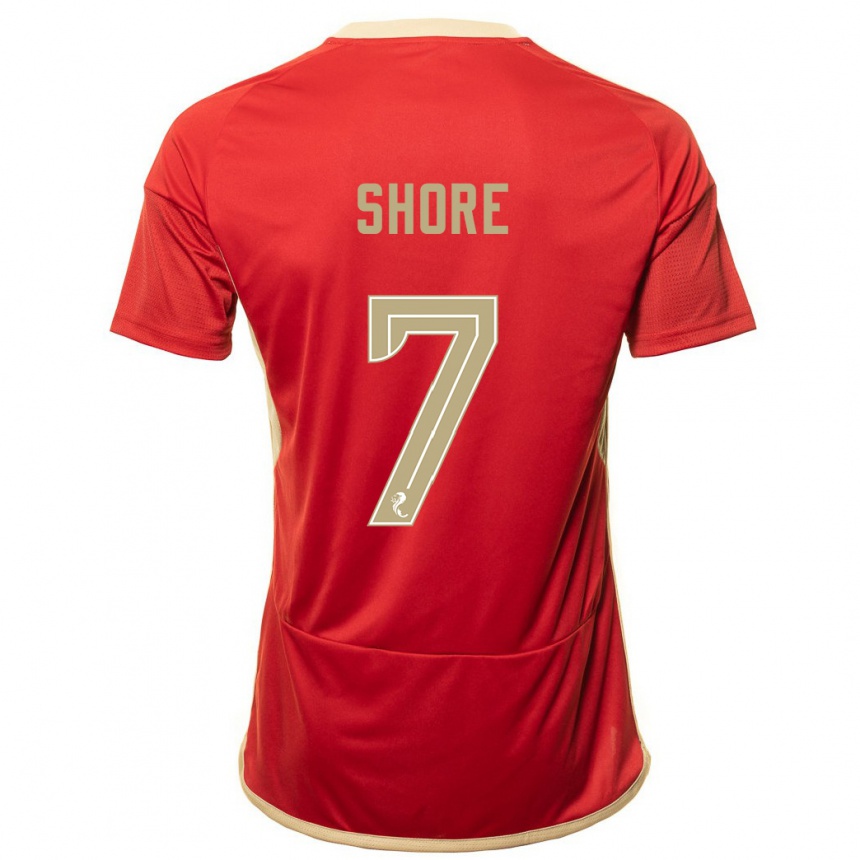 Vaikiškas Eilidh Shore #7 Raudona Namų Marškinėliai 2023/24 T-Shirt