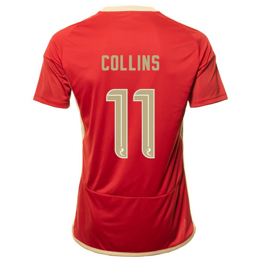 Vaikiškas Bailley Collins #11 Raudona Namų Marškinėliai 2023/24 T-Shirt