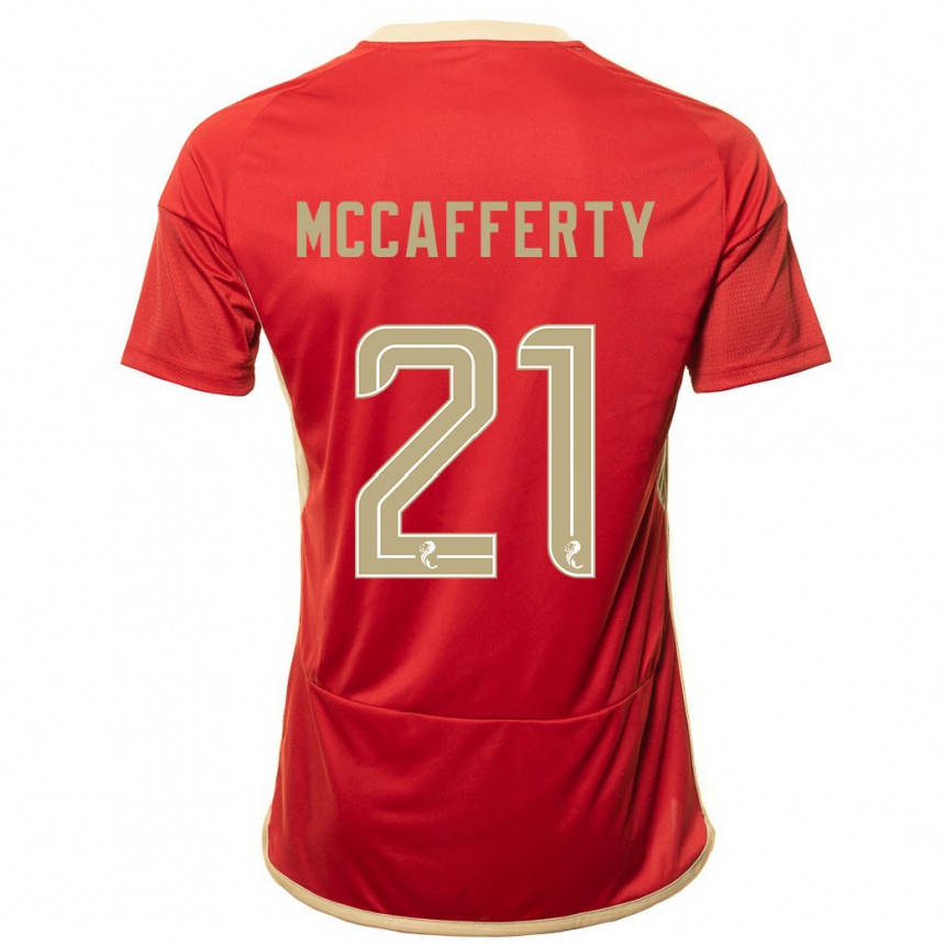 Vaikiškas Eirinn Mccafferty #21 Raudona Namų Marškinėliai 2023/24 T-Shirt